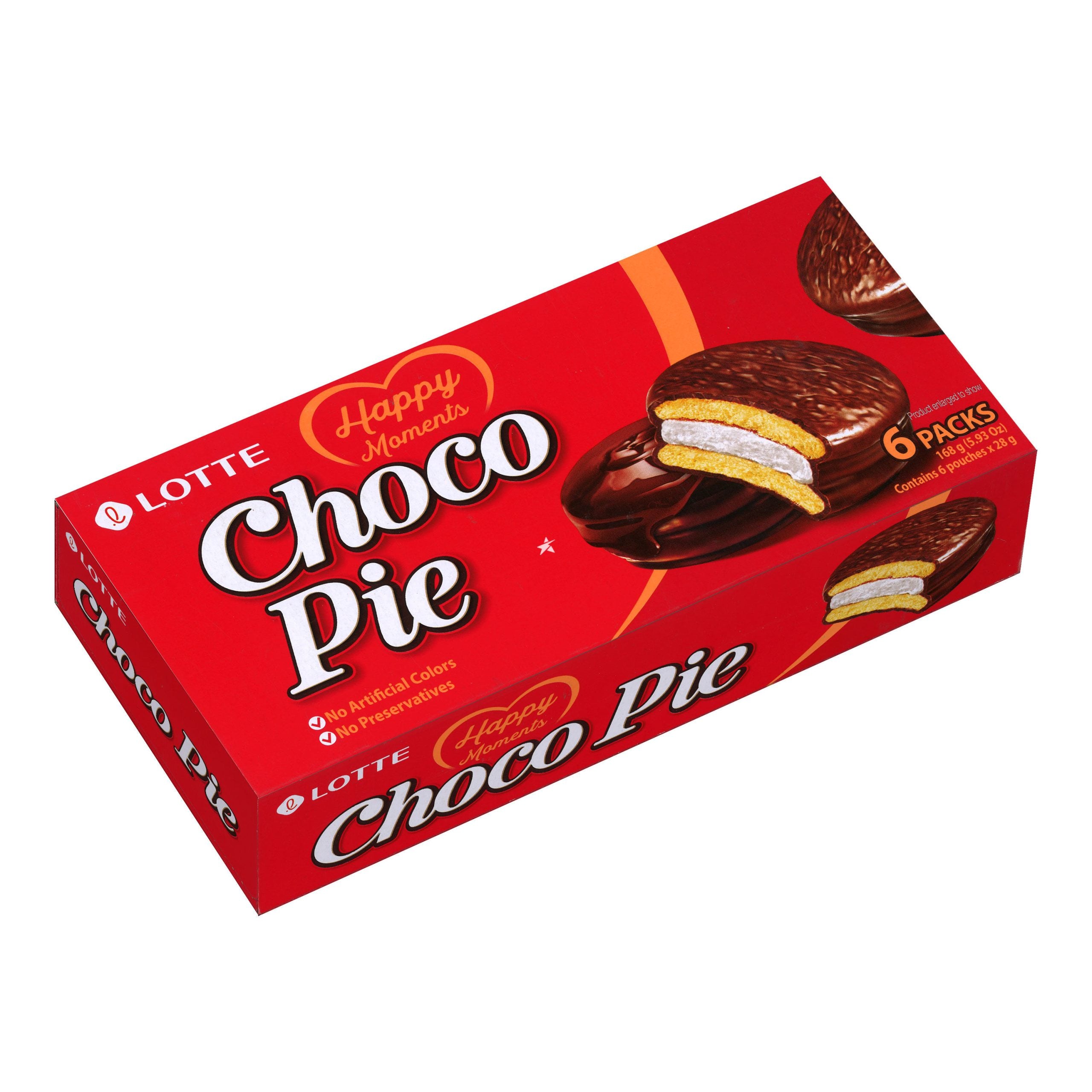 choco._.pi出品 Lotte Choco Pie 6 Packs, 5.93oz - H Mart Manhattan Delivery