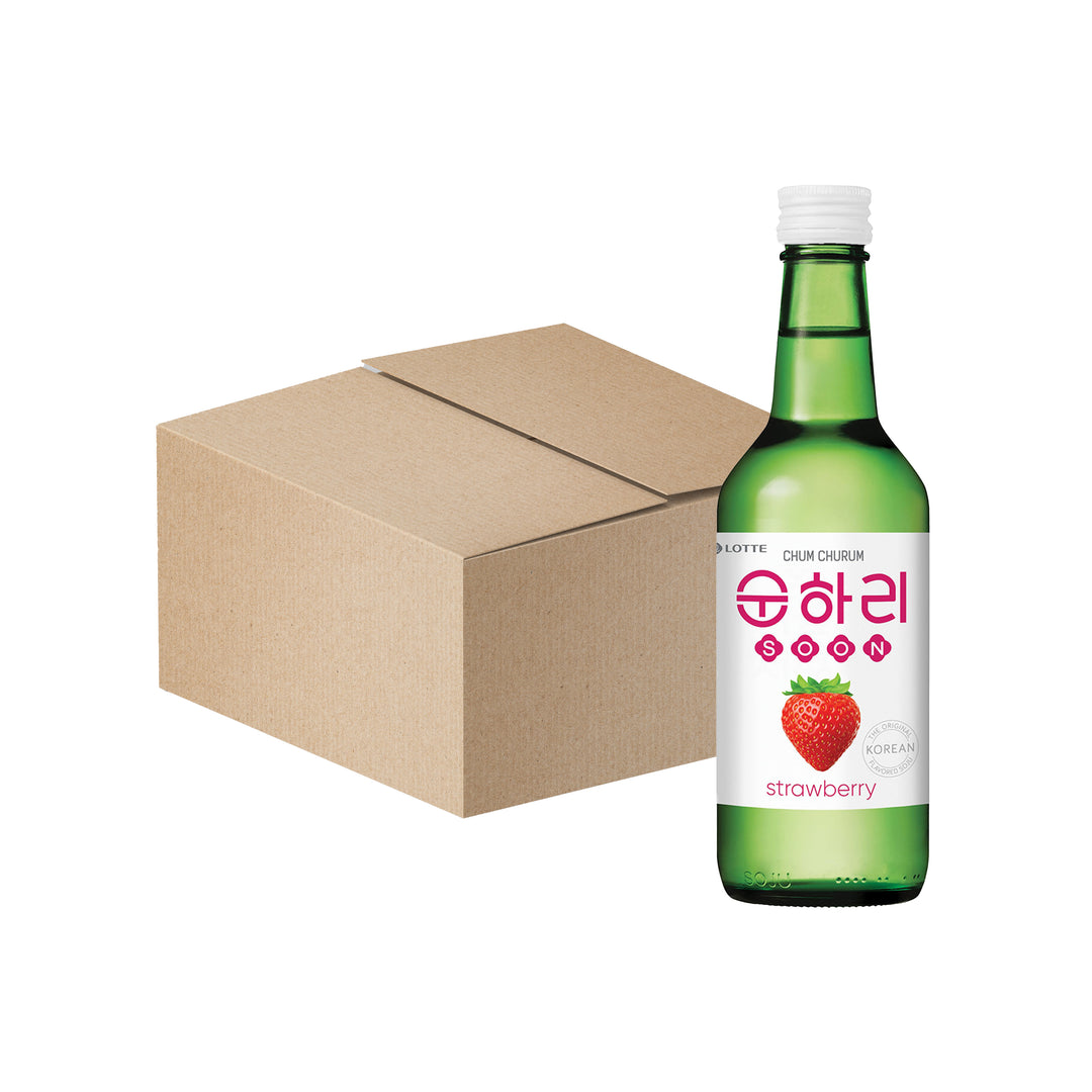 Soonhari Soju Strawberry 350ML 12% (Box) 20PC