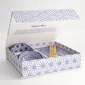 Nippon Blue Sushi Giftset 6pcs 21x13.5 & 9.5x3cm Wave/Star
