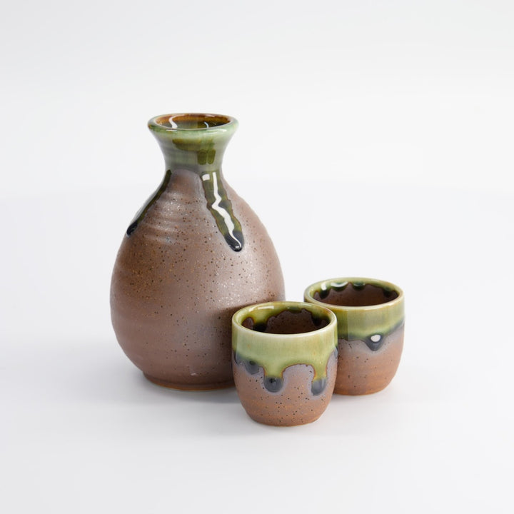 Sake Set Iga Oribe 1:2 300ml/50ml