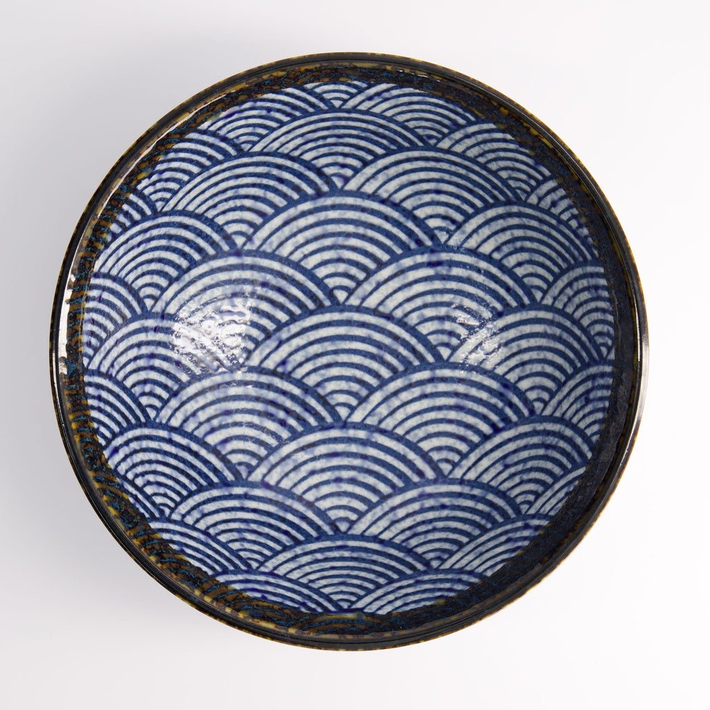 Aisai Seigaiha Ramen Bowl 21.5x9cm 1300ml