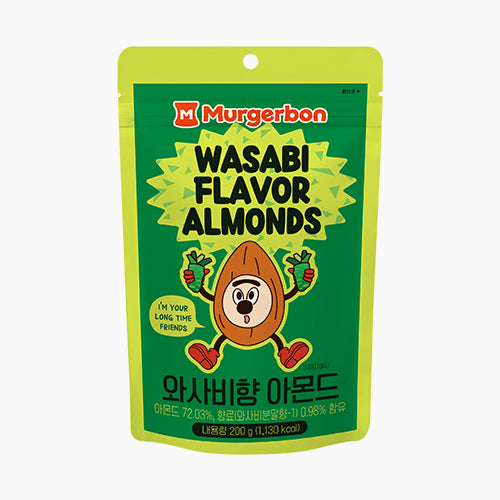 Murgerbon Wasabi Flavor Almonds 200g