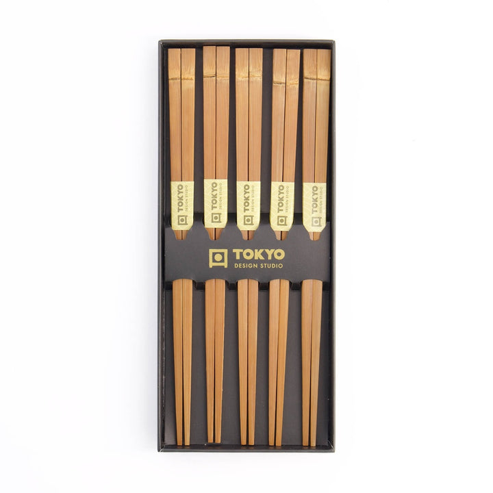 Chopstick Giftset/5 Bamboo Brown