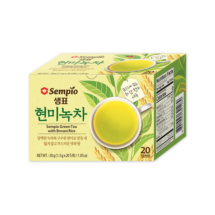 Groene thee met bruine rijst (theezakjes) 30 g