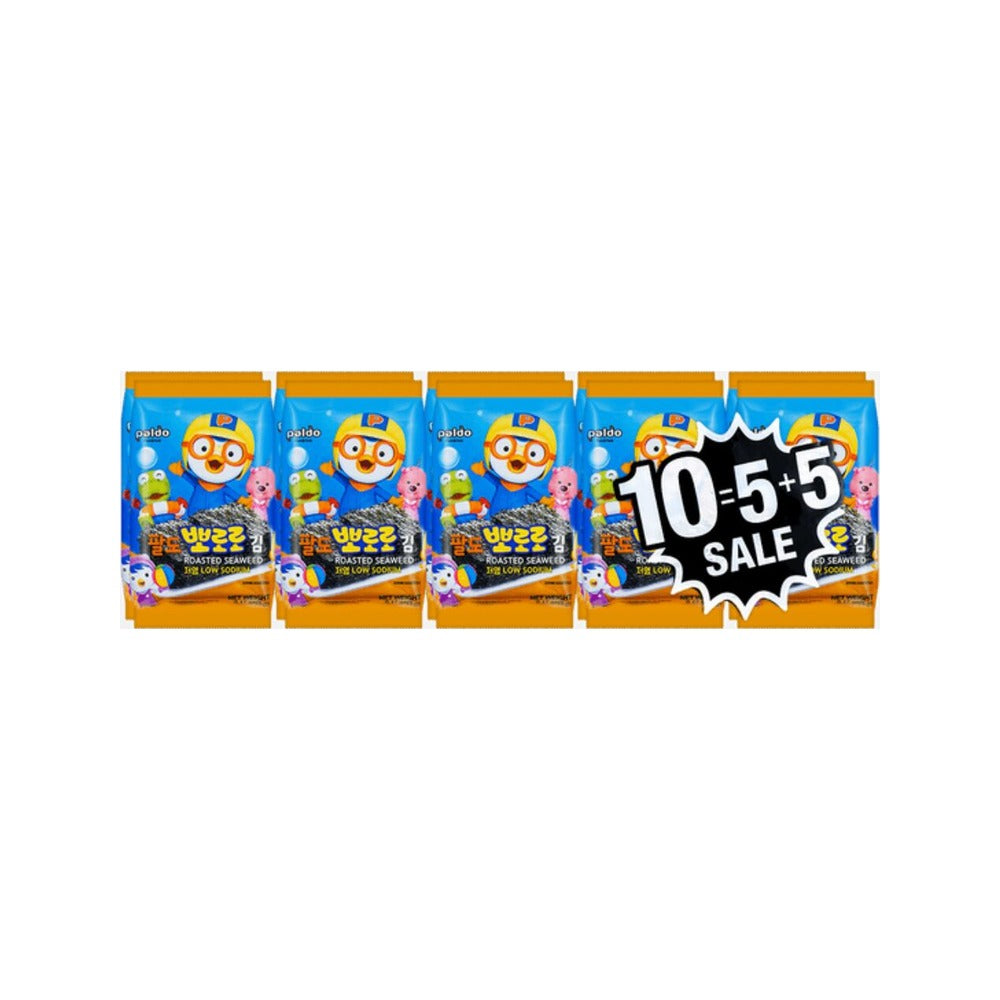 Paldo Pororo Roasted Seaweed Snack 5g x10 Pack