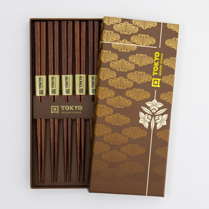 Chopstick Giftset/5 Golden Cloud