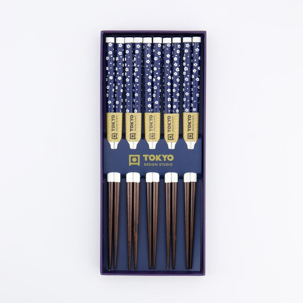 Chopstick Giftset/5 Blue Plum
