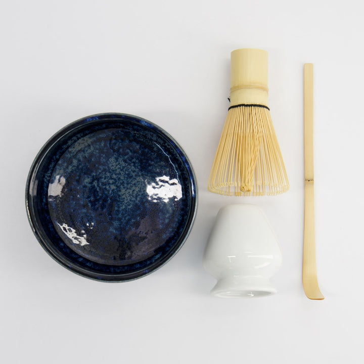 Matcha Giftset Blue Brush 12x7.5cm 4pcs