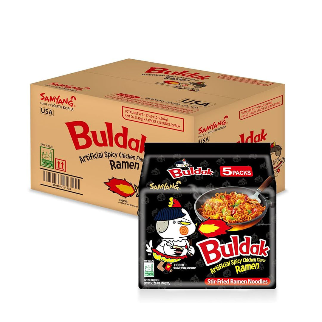 Buldak Fried Noodle 140G MP [e] (Box) 8 Multipacks