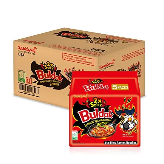 Buldak 2x Spicy 140G [e] (Box) 8 Multipacks