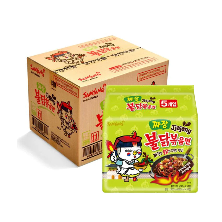 Buldak Jjajang [Black bean] 140G MP [e] (Box) 8 Multipacks