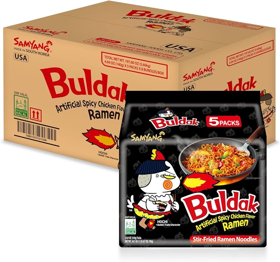 Buldak Fried Noodle 140G MP [e] (Box) 8 Multipacks