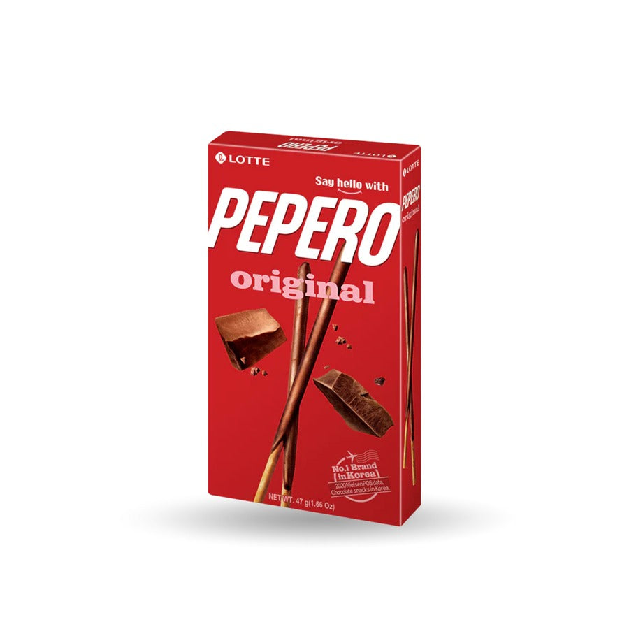 Lotte Pepero Original Chocolate Stick Snack 47g