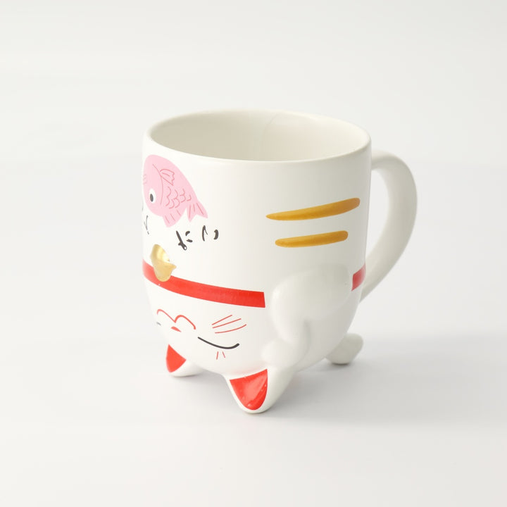 Kawaii Lucky Cat Mug Pink Giftset 8.7x10.2cm 350ml