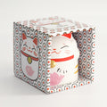 Kawaii Lucky Cat Mug Pink Giftset 8.7x10.2cm 350ml