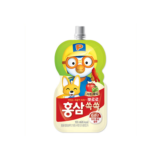 Pororo Drink Red Ginseng Apple Flv 100ML