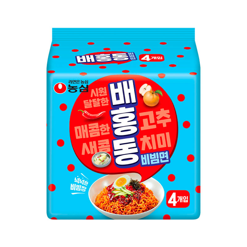 Nongshim Baehongdong Bibimmen Spicy Cold Noodles 137g x4