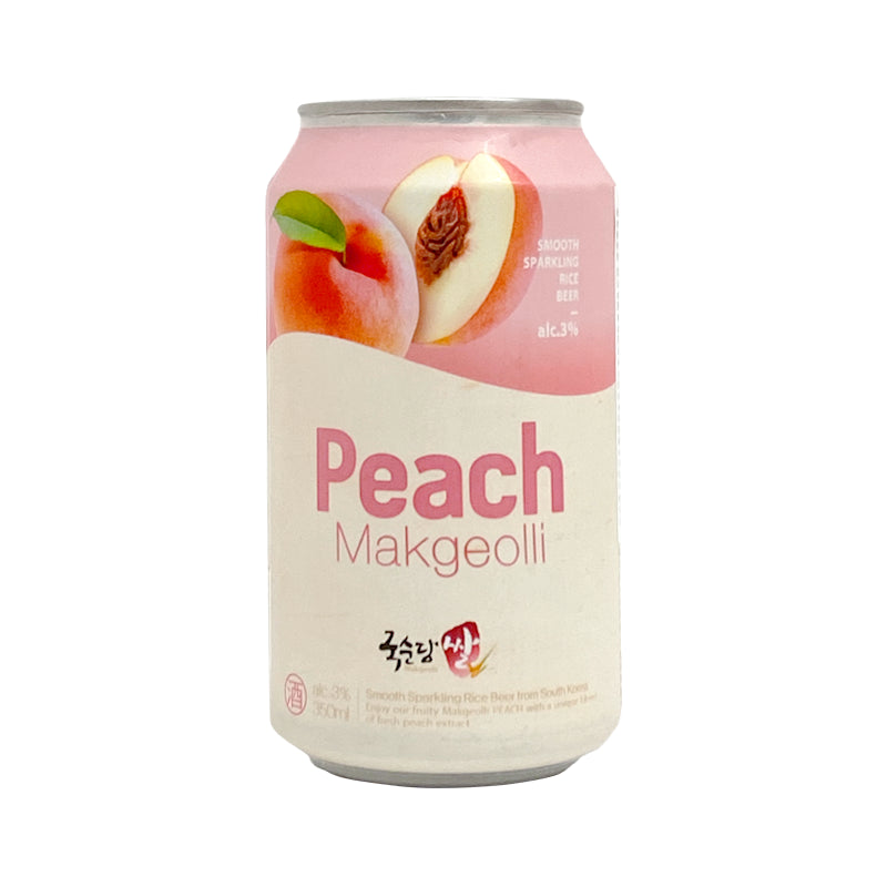 Rice Wine Peach Flavor Can [Makkgeolli] 350ML 3%