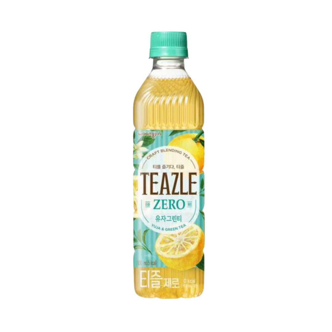 Woongjin Teazle Yuza Green Tea Drink 500ml