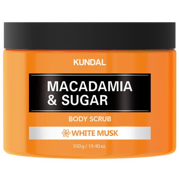 Kundal Macadamia & Sugar Body Scrub White Musk 550g