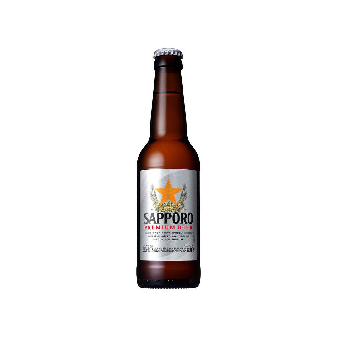 Sapporo Beer Bottle 330ML 4.8%