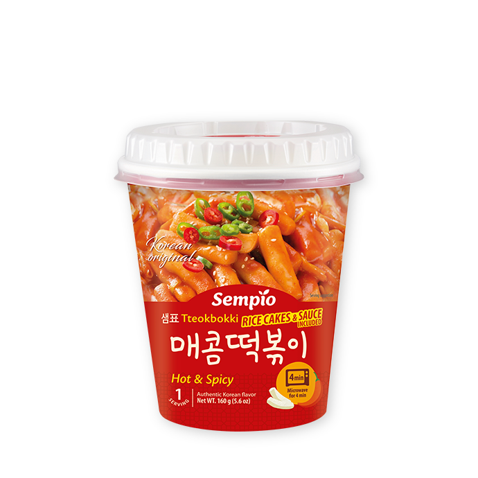 Instant Rice Cake Spicy Cup [Teokbokki] 160G