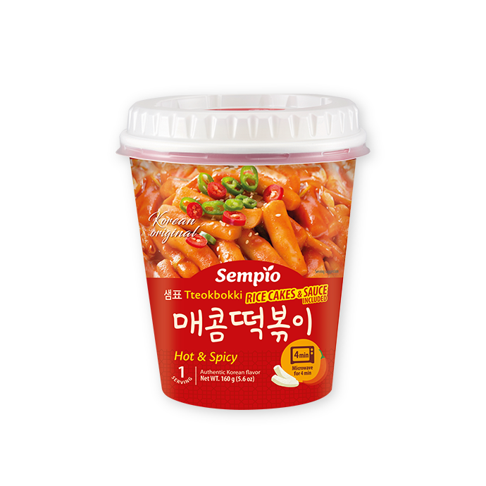 Instant Rice Cake Spicy Cup [Teokbokki] 160G