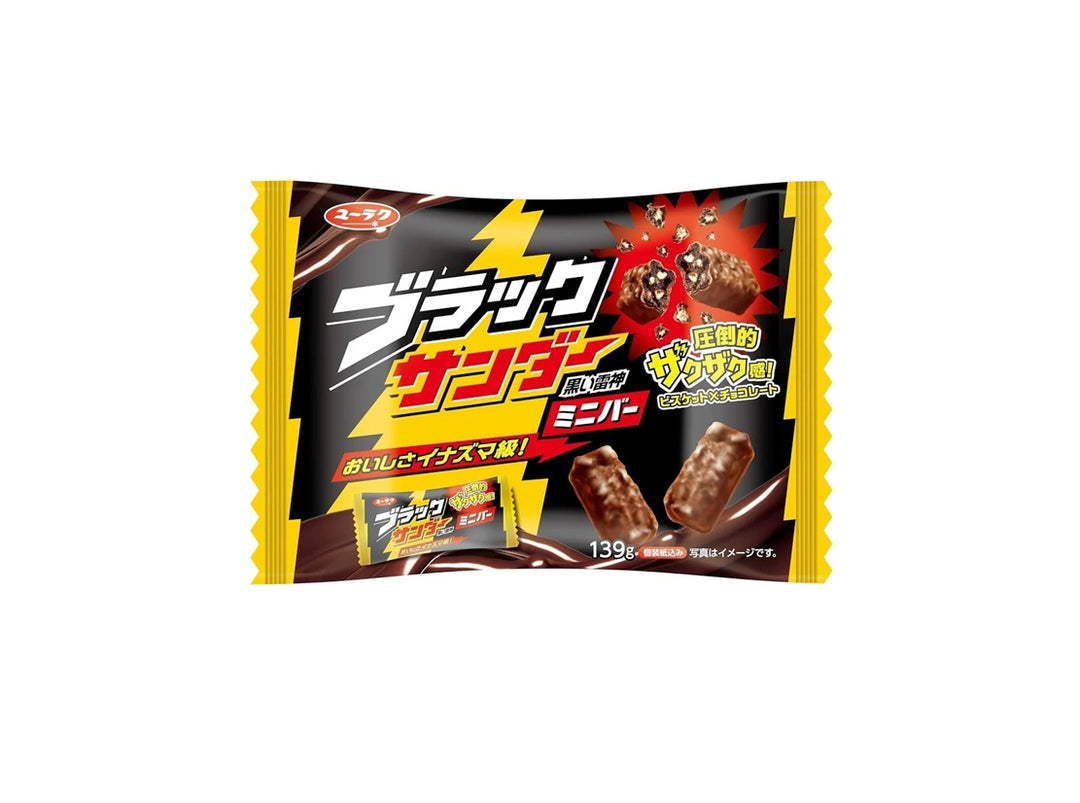 YURAKU SEIKA Black Thunder Chocoladereep 139g