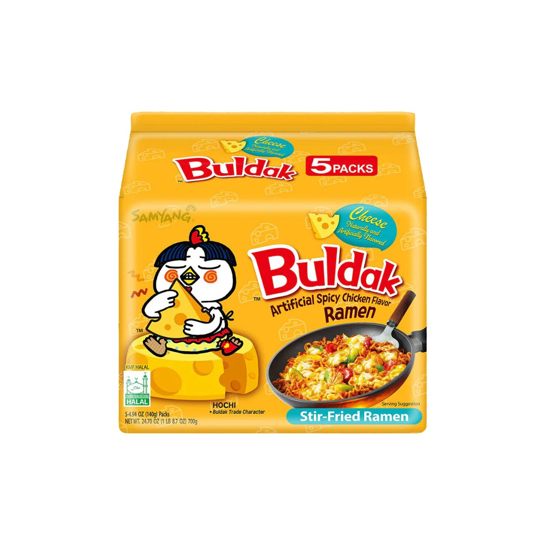 Samyang Buldak Cheese Hot Chicken Ramen Multi-Pack 140g