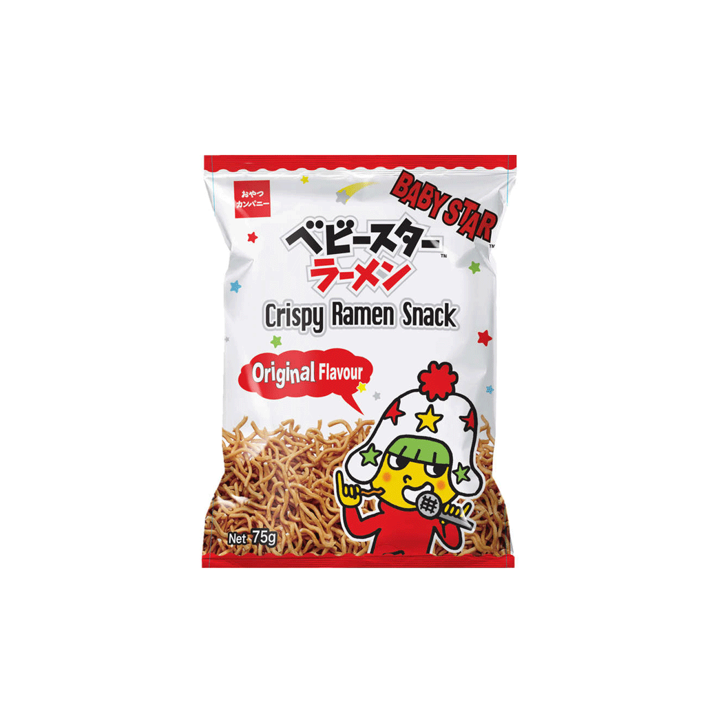 Baby Star Crispy Ramen Snack Original FLV 75G - Oyatsu