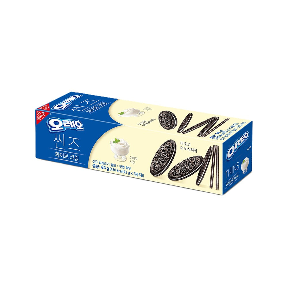 Oreo Thins Sandwich Cookies White Cream 84g