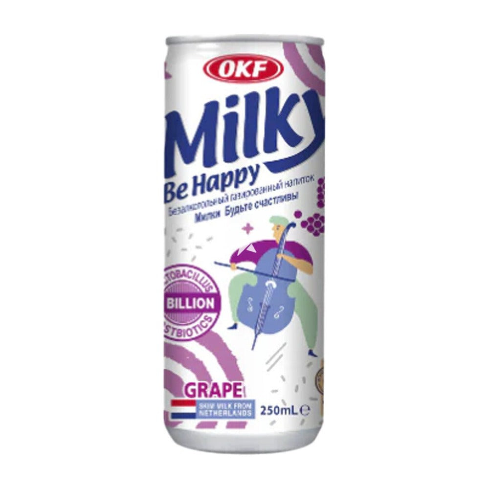 OKF Milky Grape Soda Drink 250ml