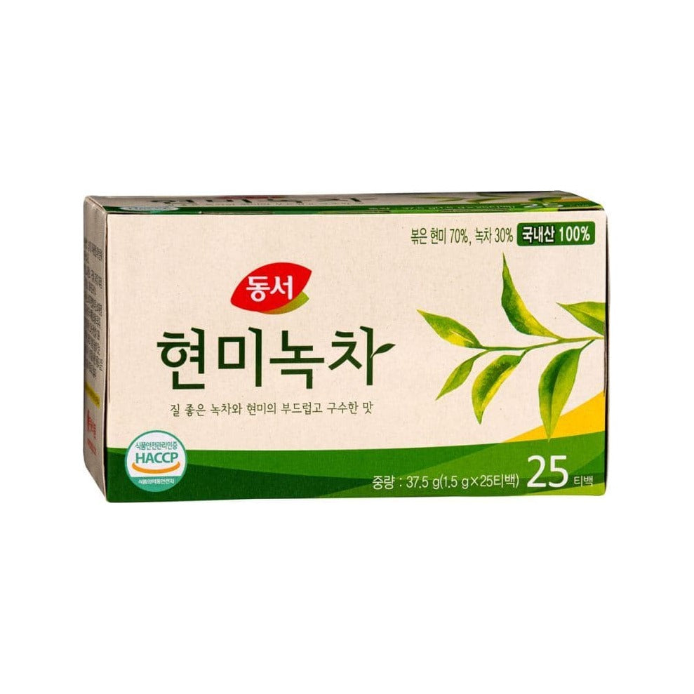 Dongsuh Brown Rice Green Tea Bags 37.5g, 25 Tea Bags
