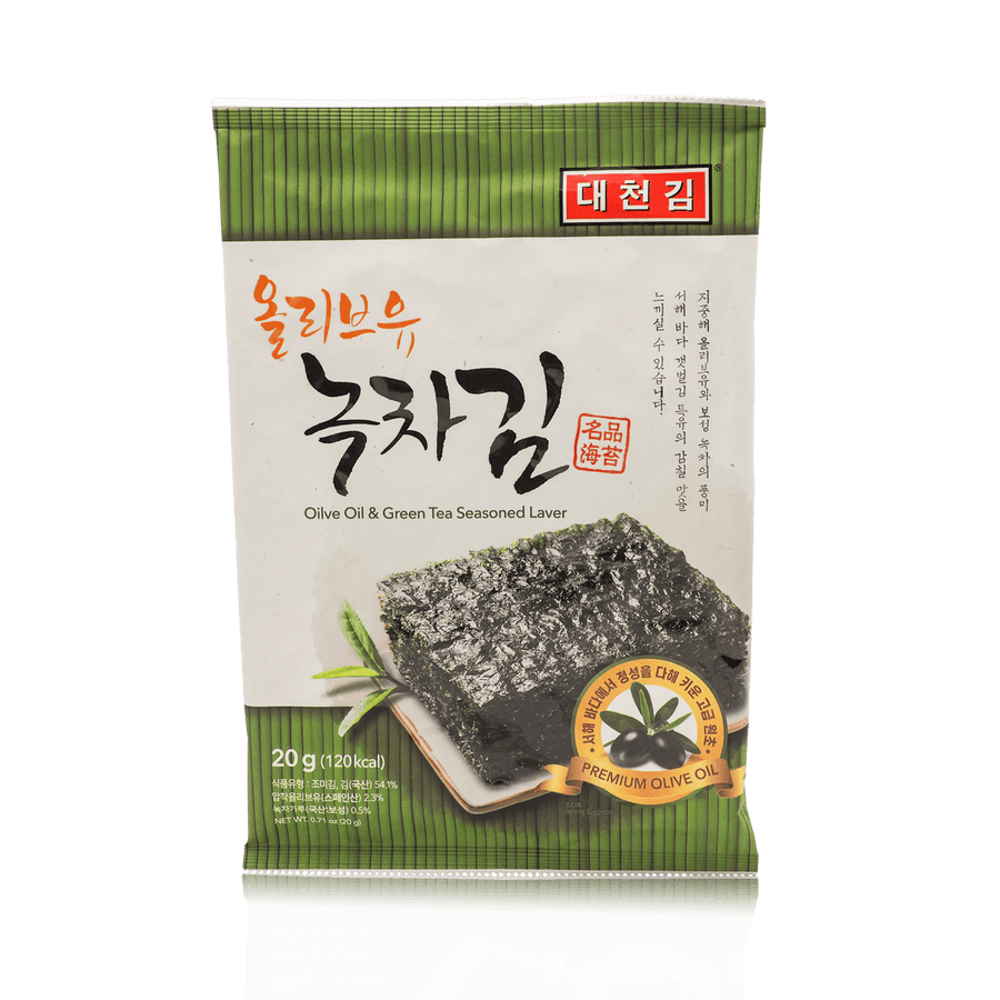 Olive Oil Seasoned Seaweed Sheet 20G - Daechun 