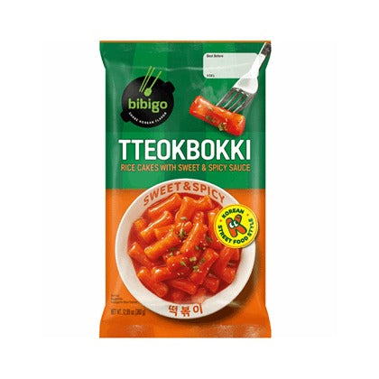 CJ Bibigo Tteokbokki Instant Rice Cake Sweet &amp; Spicy 360g