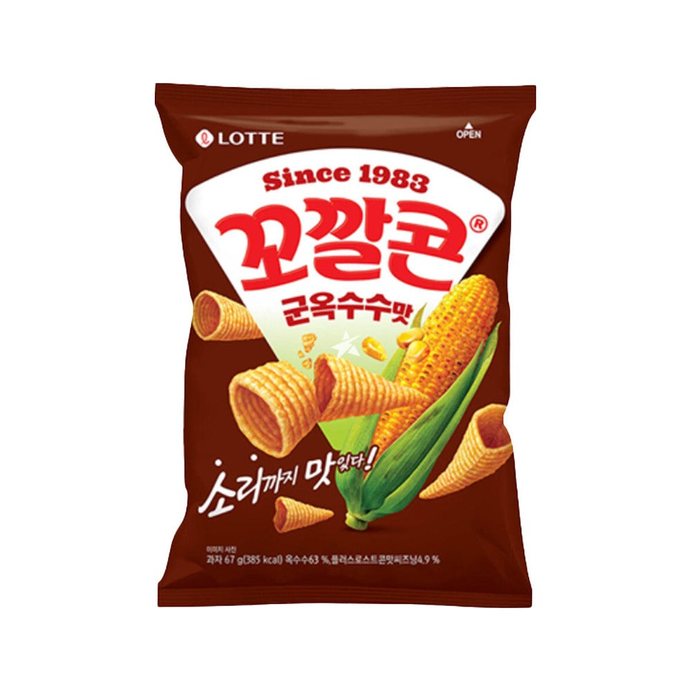 Lotte Wellfood Bugles Corn Snack Roasted Corn Flavour 67g