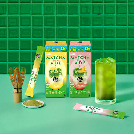 Jardin Jeju Matcha Peach Ade Drink Mix Sticks 12g x10