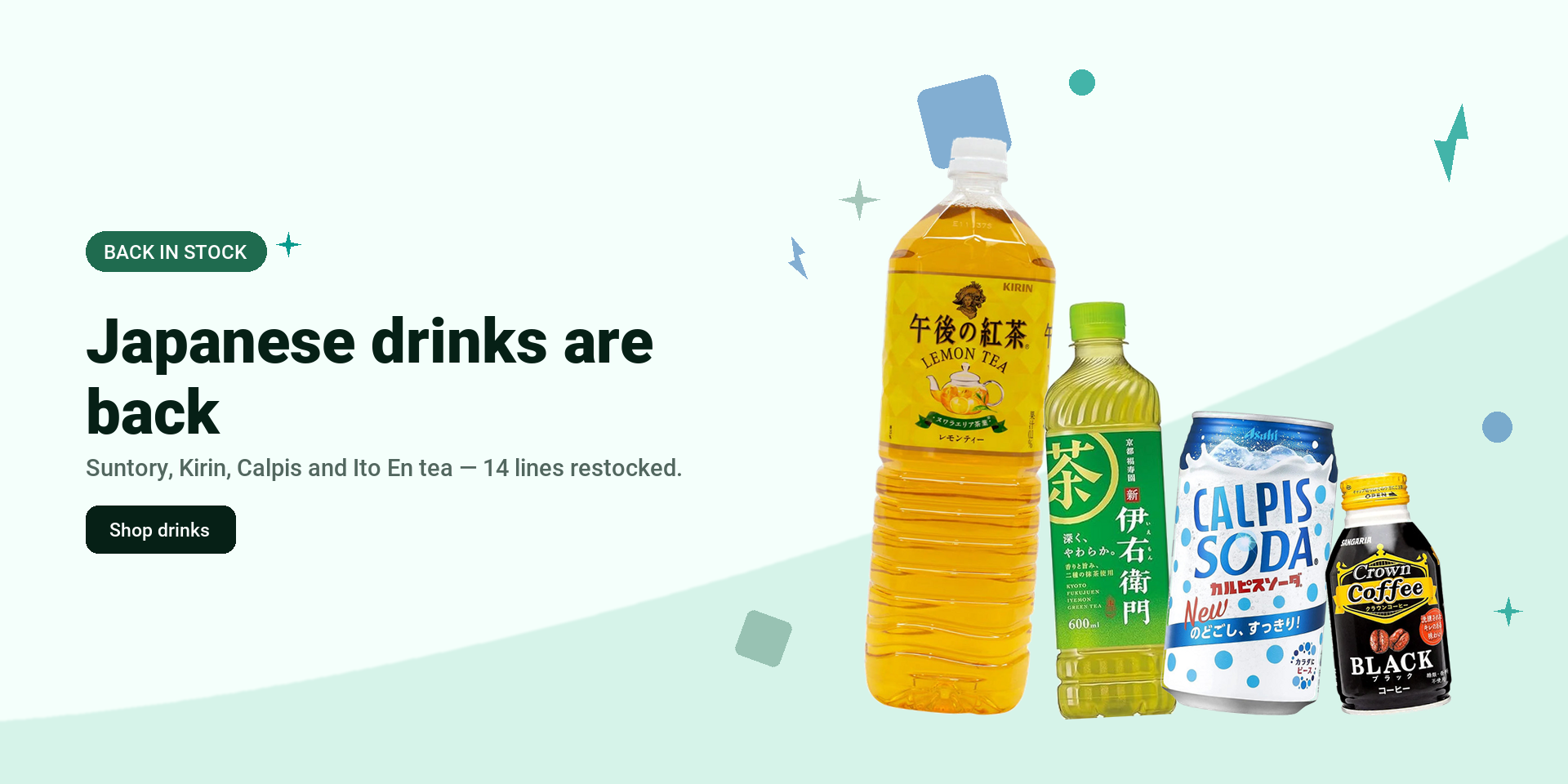 Japanese drinks are back - Shilla Market