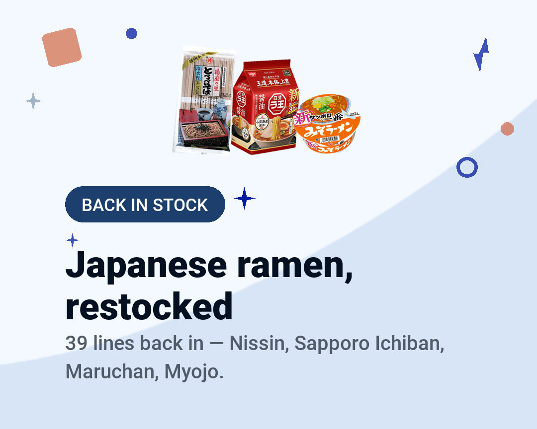 Japanese ramen, restocked - Shilla Market