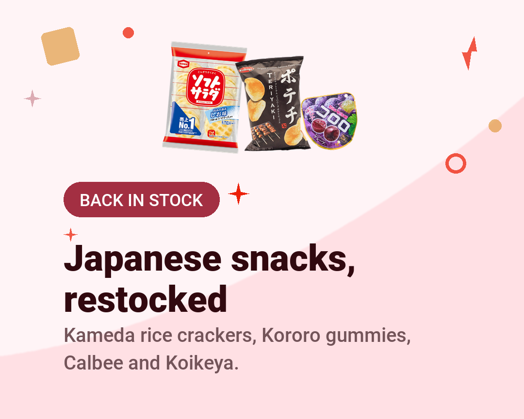 Japanese snacks, restocked - Shilla Market