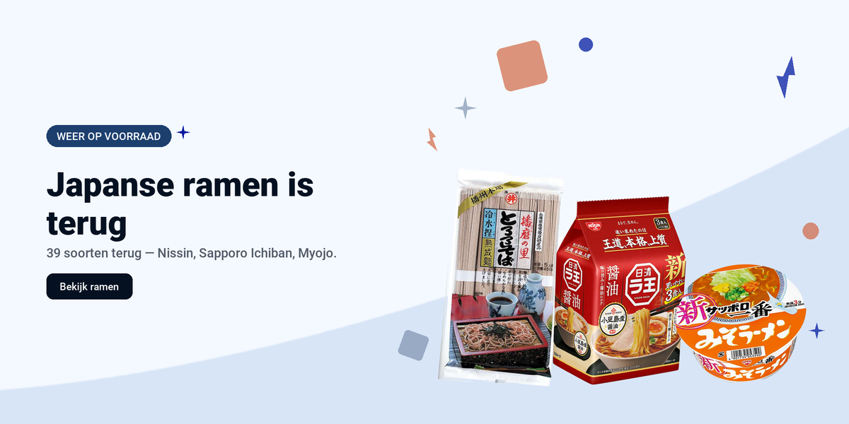 Japanse ramen is terug - Shilla Market
