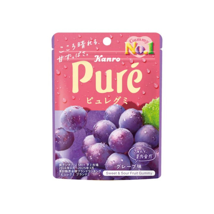 Pure Gummy Grape 56g - Kanro