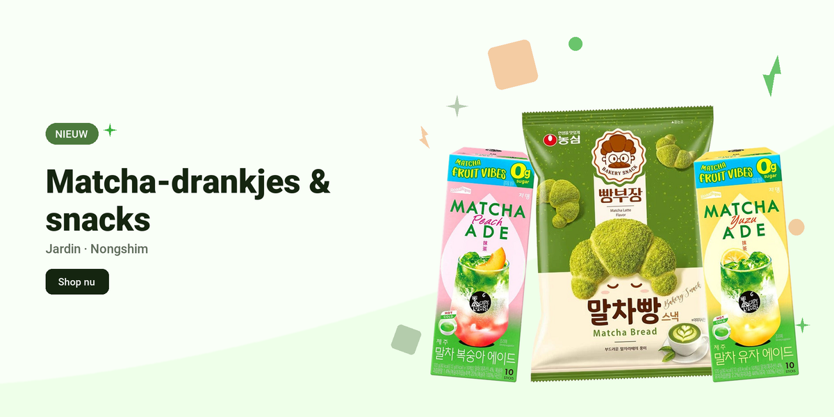 Matcha-drankjes & snacks - Shilla Market