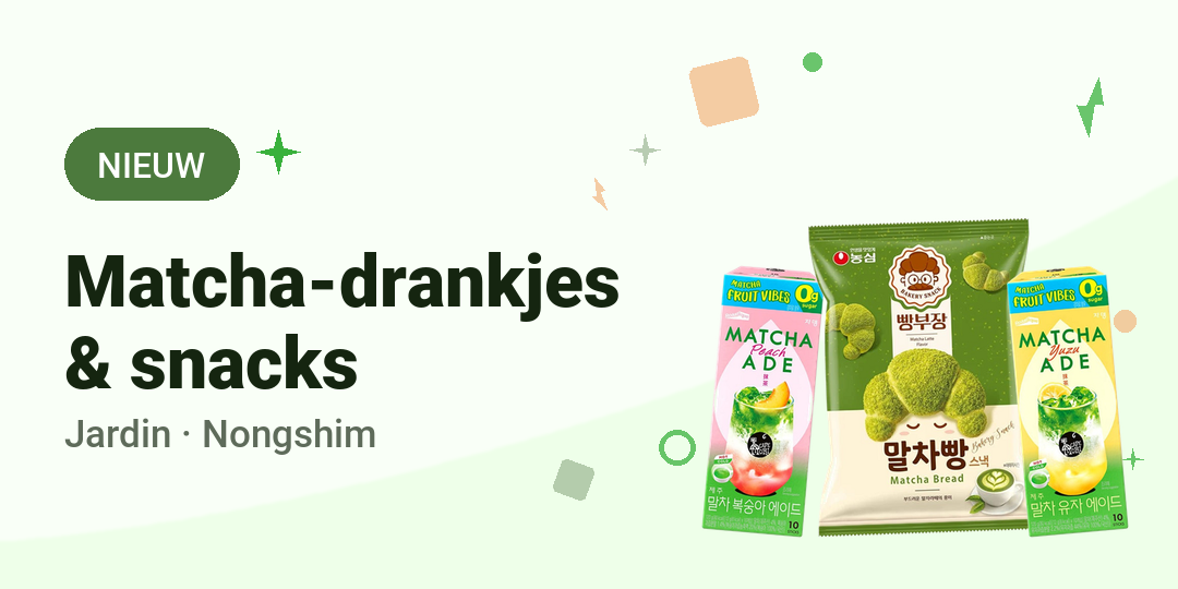 Matcha-drankjes & snacks - Shilla Market