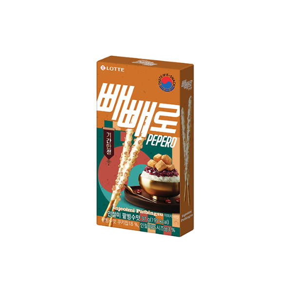 Pepero Injeolmi Patbingsu flavor 37G - Lotte