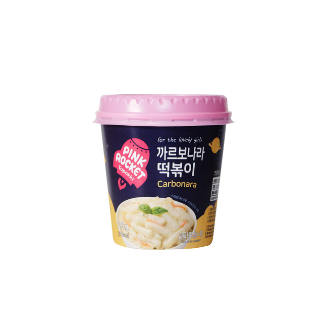 Pink Rocket Carbonara Cup Teokpokki 120G - Youngpoong