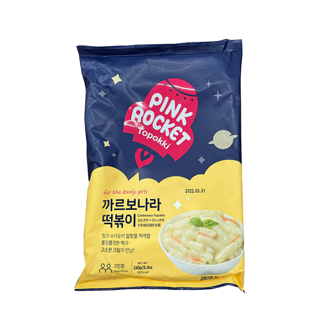 Pink Rocket Carbonara Pouch Teokpokki 240G - Youngpoong