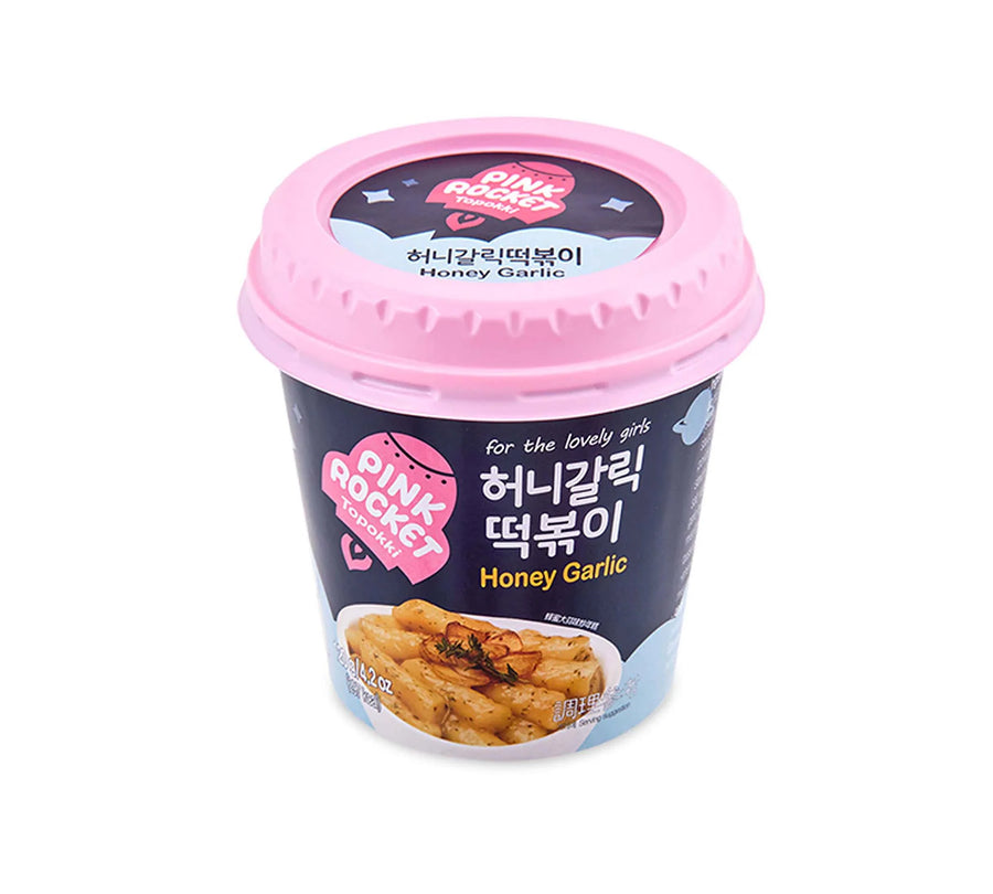 Pink Rocket Honey Garlic Cup Topokki 120G - Youngpoong