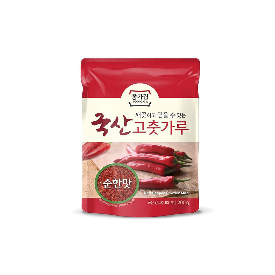 Red Pepper Powder Coarse (Mild) 200G - Daesang Jongga